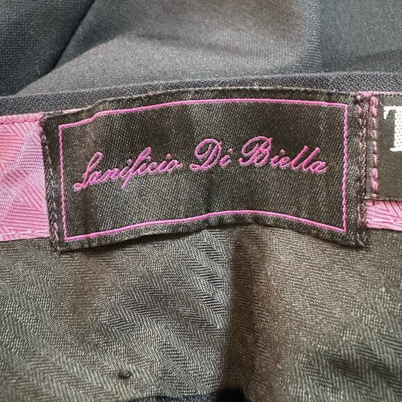 Tiglio Men’s Dress Pants 100% Wool Black 34R - Picture 8 of 9